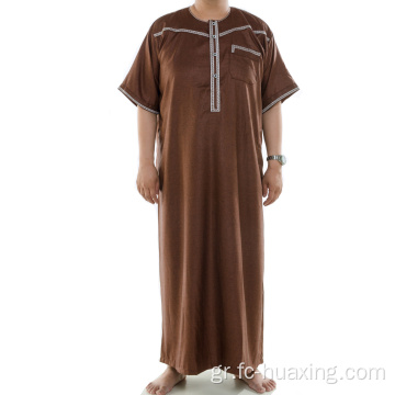 Πώληση Jilabab Jilbah Silk Muslim Men Abaya Robe